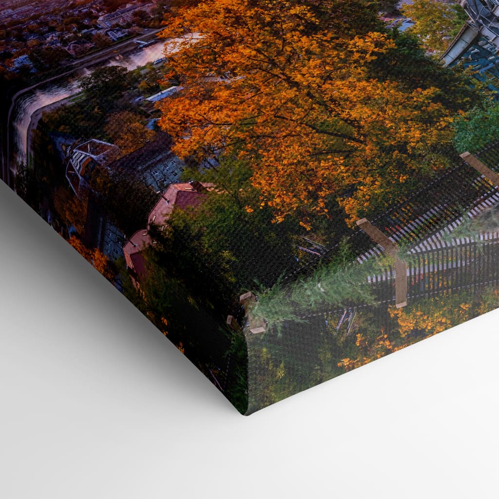 Leinwand (01572) Schwebebahn im Herbst – Bild 3