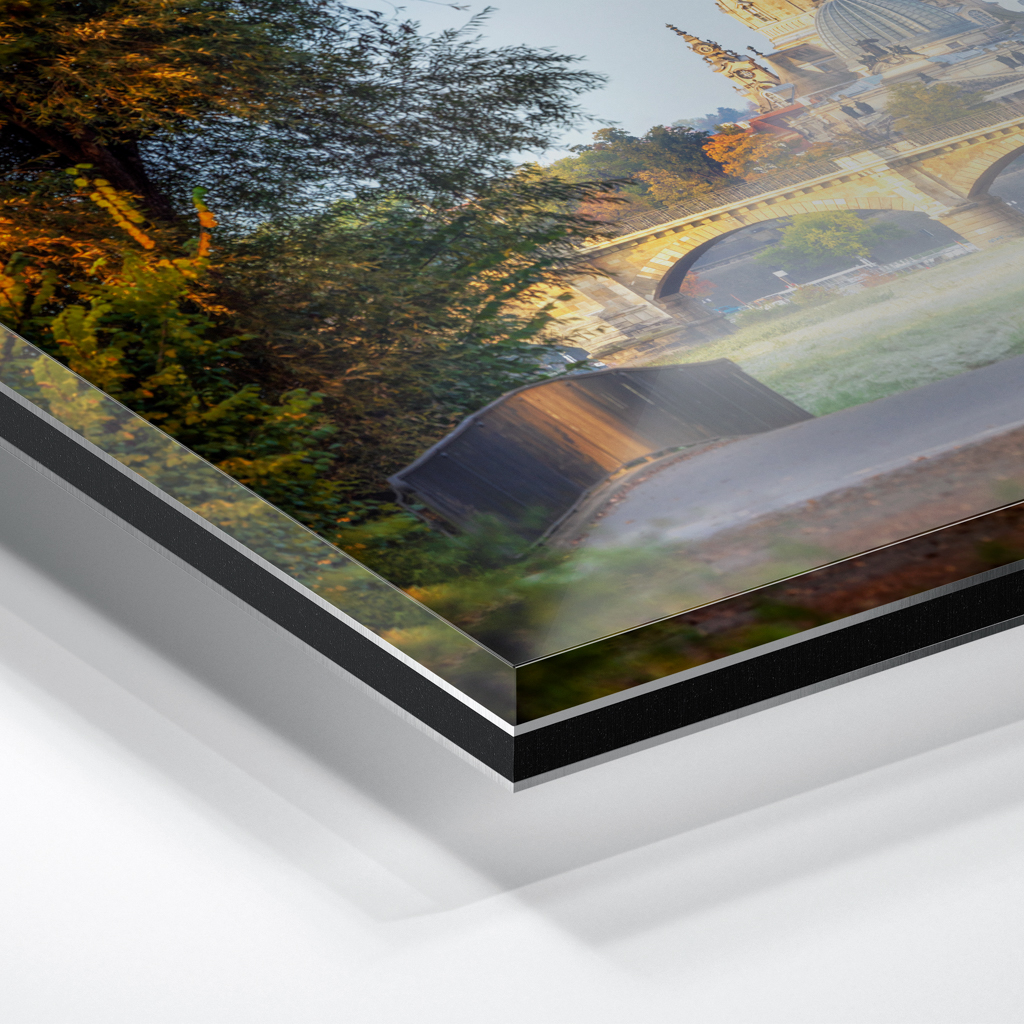 Acryl Board (01573) Herbstblick auf Frauenkirche – Bild 2