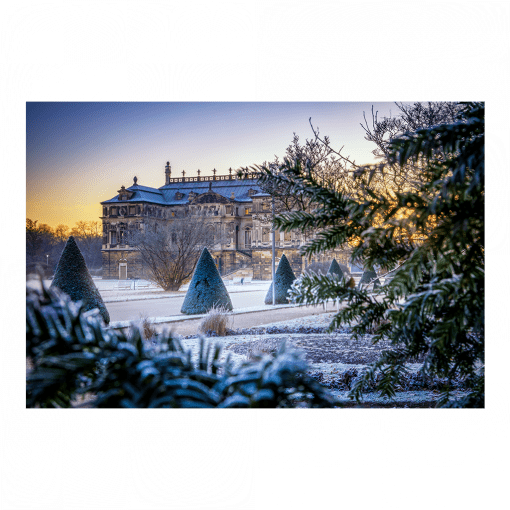 Poster (01577) kalter Wintermorgen am Palais