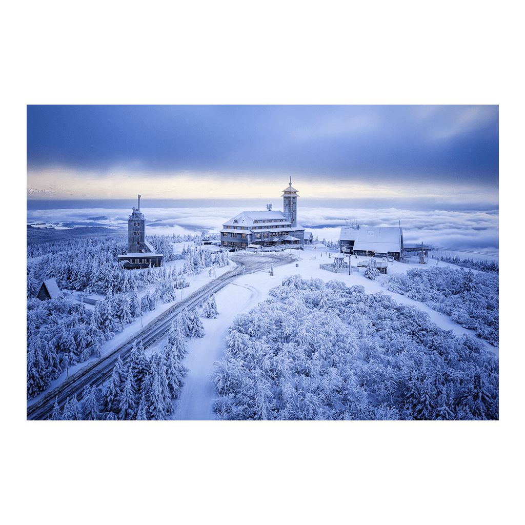 Leinwand (01610) Fichtelberg im Winter