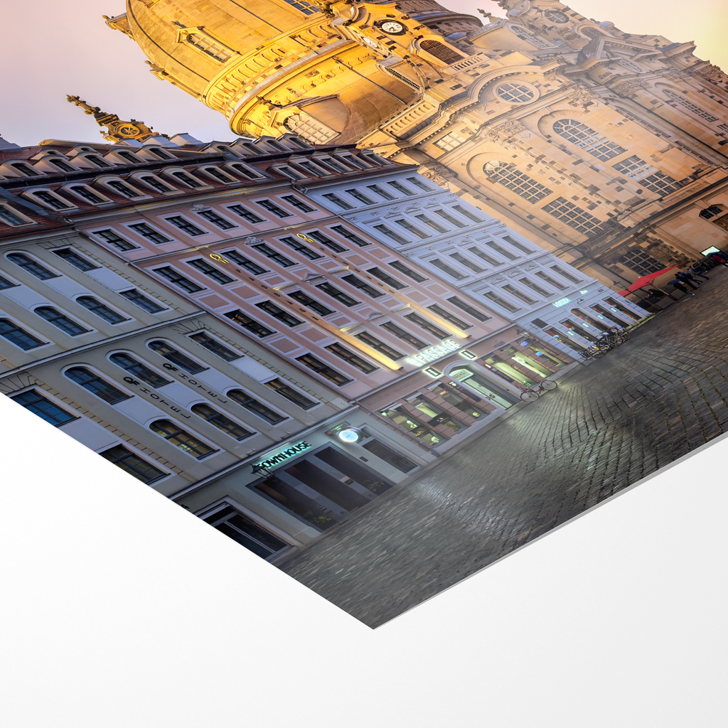Fotoabzug (01674) Frauenkirche unterm Regenbogen – Bild 3