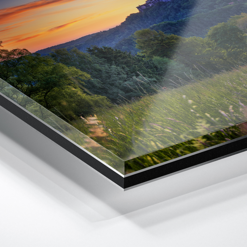 Acryl Board (01678) Festung Königstein zum Sonnenuntergang – Bild 2