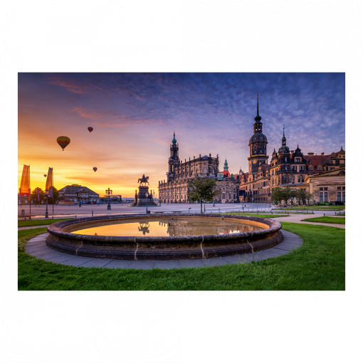 Poster (01679) Theaterplatz zum Sonnenaufgang