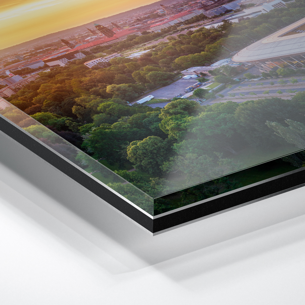 Acryl Board (01691) Dynamo Stadion zum Sonnenuntergang – Bild 2