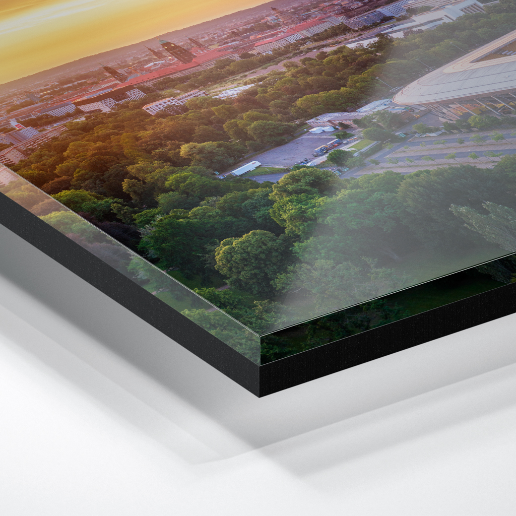 Acryl Board (01691) Dynamo Stadion zum Sonnenuntergang – Bild 3