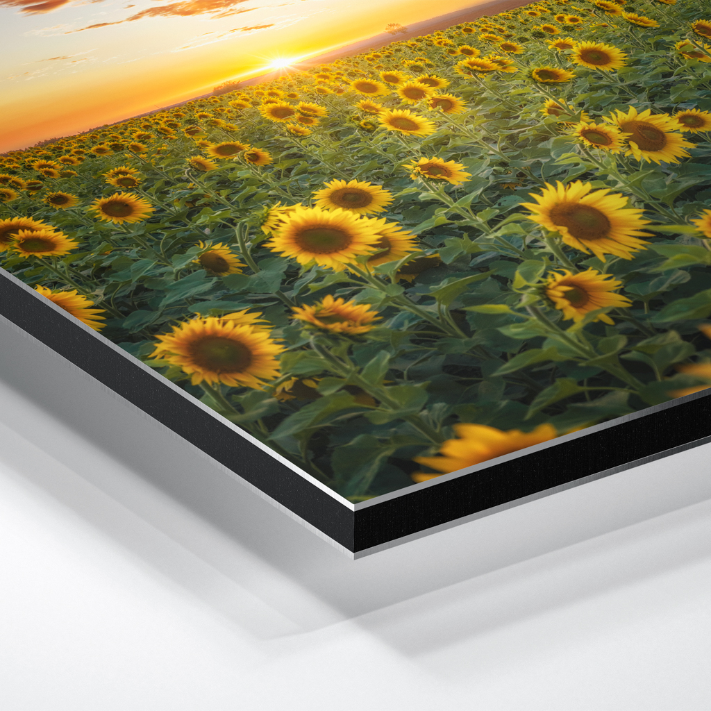 Alu-Dibond (01699) Sonnenblumenfeld – Bild 3