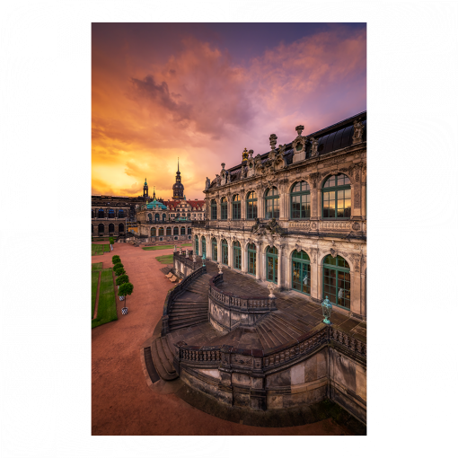 Acryl Board (01701) Zwinger im Abendrot