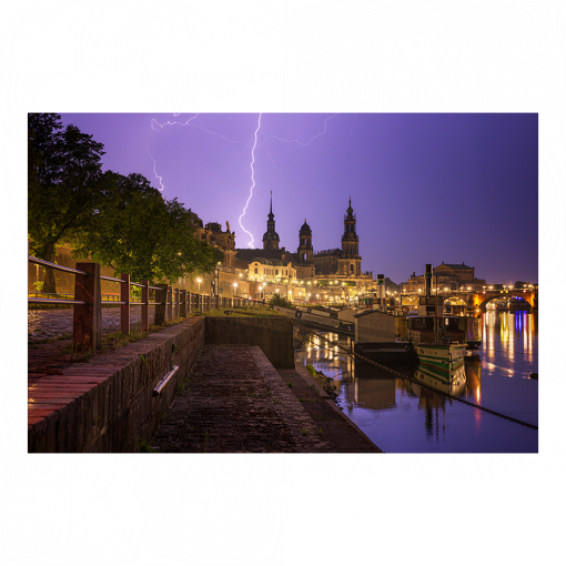 Alu-Dibond (01706) Gewitter am Terrassenufer