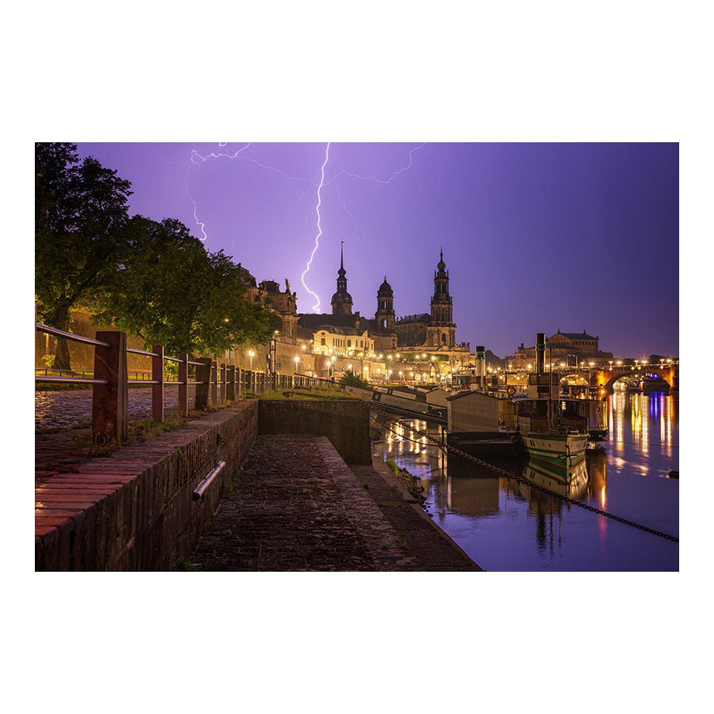 Alu-Dibond (01706) Gewitter am Terrassenufer