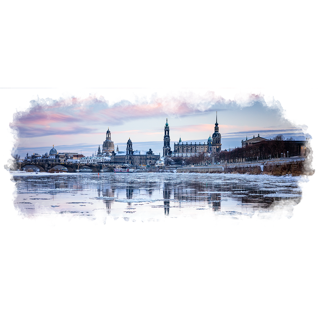 Fototasse (Nr. 01604) Eisschollen auf der Elbe