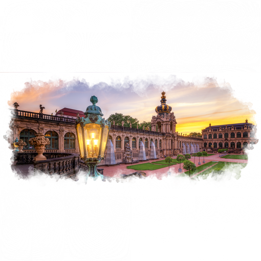 Fototasse (Nr. 01687) Zwingerhof am Abend