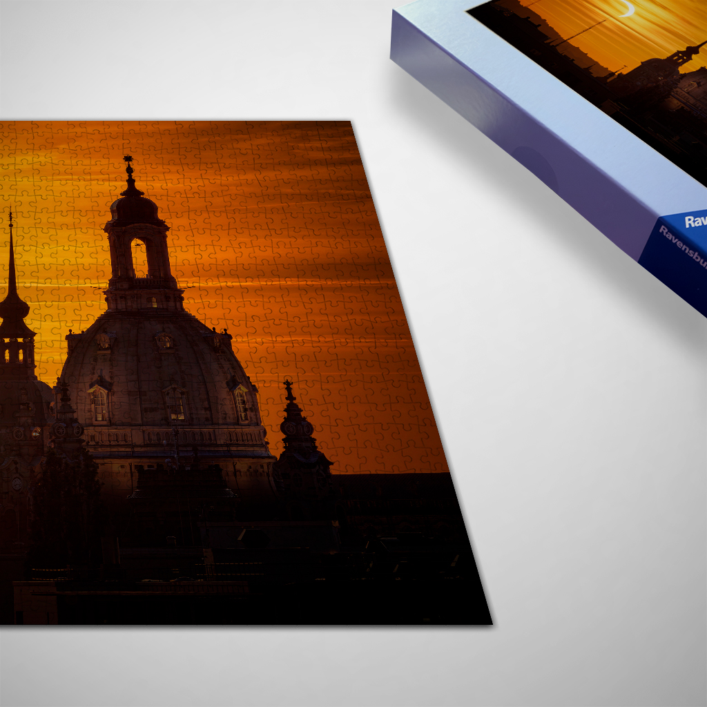 Puzzle (01720) Sonnenfinsternis Frauenkirche – Bild 2