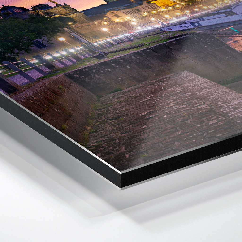Alu-Dibond (01736) Terrassenufer im Abendrot – Bild 5