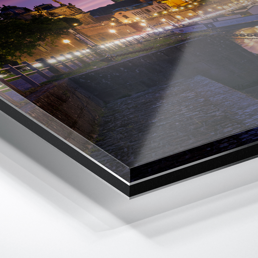 Acryl Board (01737) Terrassenufer am Abend – Bild 2