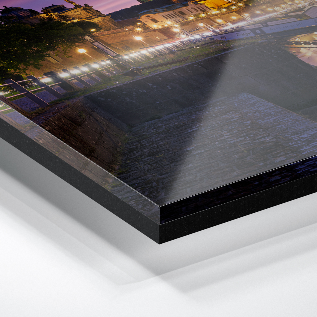 Acryl Board (01737) Terrassenufer am Abend – Bild 3
